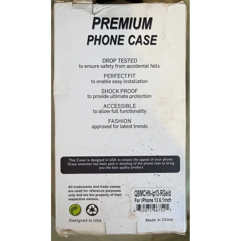 iPhone 13 Case Rose Gold Shockproof Rugged Armor Cover with Kickstand 6.1 inch